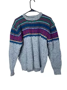 Vintage Fieldmaster Wool Blend Nordic Fair Isle Sweater Size M - Picture 1 of 7