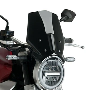 Dark Smoke Windscreen Windshield Shield For HONDA CB650R CB1000R Neo Sports Cafe - Foto 1 di 7
