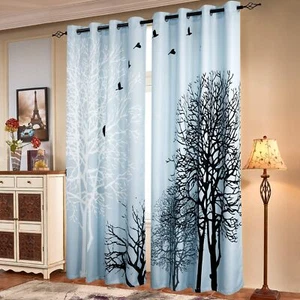 SUBRTEX Printed Curtains Room Darkening for Bedroom Living Room Kids Room Din... - Picture 1 of 6