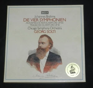 Brahms The 4 Symphonies Solti 4LP DECCA German Press - Picture 1 of 6