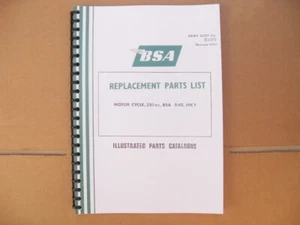 BSA WDB40 PARTS BOOK Mk1 1967 MODELS   - Picture 1 of 1