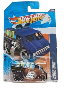 2011 HW CITY WORKS Hot Wheels COOL-ONE 175/244 Swat Tactical Rescue Blue 5/10 - Picture 1 of 4