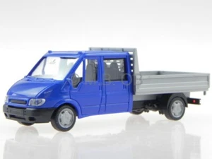 Ford Transit 2005 DoKa PickUp blue modelcar Rietze 1:87 - Picture 1 of 4