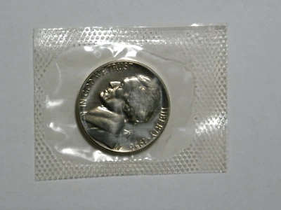1956 Jefferson Nickel Gem Proof  In Original Proof Set Cellophane - Image 1 of 2