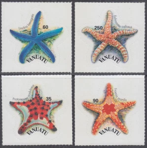 VANUATU Sc# 849-52 CPL MNH Juego de 4 - ESTRELLA, TROQUELADO - Imagen 1 de 1