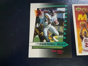 Terry Allen Minnesota Vikings NFL 1992 Wild Card Running WILD OVERSIZE SILVER - Picture 1 of 2