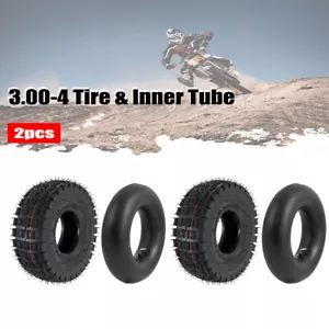 2 Sets 3.00-4 Tire & Inner Tube For Goped Scooter Pocket Bike 260x85 ATV Go Kart - Picture 1 of 7