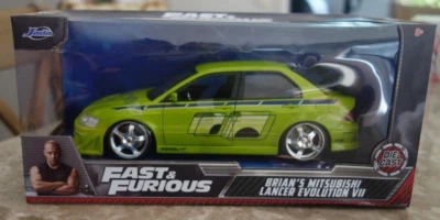 JADA 1:24 Rápido y Furioso Brian's Mitsubishi Lancer Evolution VII 7 Foto 1 de 4