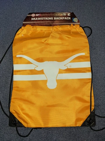 Texas Longhorns Burnt Orange Drawstring Backpack NEW Forever Collectables Cover