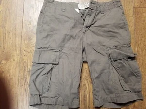 Men's G&M Rugged and Washed-Out Cargo Shorts Flat Front Size 32 - Picture 1 of 8