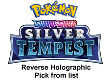 Pick from List Pack Fresh NM Pokemon Reverse Holographic Silver Tempest /195