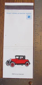 FUNDA GIGANTE MATCHBOOK: GENERAL MOTORS OF CANADA OSHAWA, EN CUBIERTA VACÍA -C11 - Imagen 1 de 1