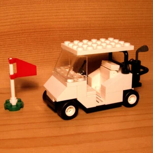 Dadventure Dan's CUSTOM GOLFWAGEN WEISS für LEGO Town City Club Golfer Geschenkset - Bild 1 von 3