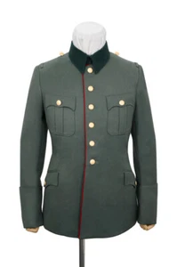 WW2 German Heer M28 General Gabardine piped service tunic jacket I - Imagen 1 de 3