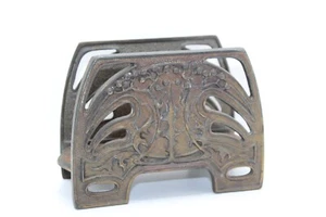 Servilletero con letras de hierro fundido Tree of Life Judd Mfg Co. Antiguo 6637 - Imagen 1 de 11