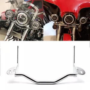 Motorcycle Passing Turn Signal Spot Light Lamp Bracket For Harley Touring Models - Picture 1 of 12
