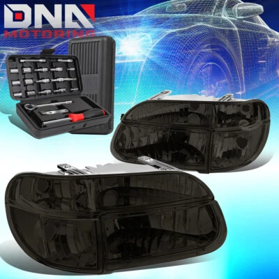 PARA FORD EXPLORER/MOUNTAINERO 1995-2001 FARO TRANSPARENTE AHUMADO LÁMPARA DE PARACHOQUES + HERRAMIENTAS Foto 1 de 4