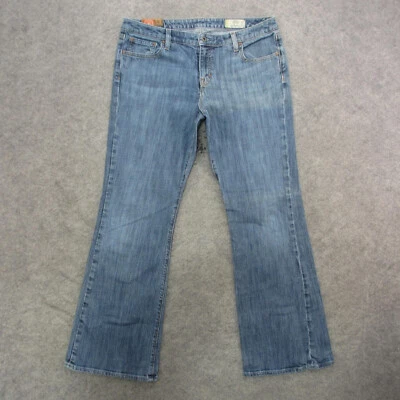 Vintage Gap Jeans Women's 14 Blue Light Wash Flare Jeans - Image 1 of 4