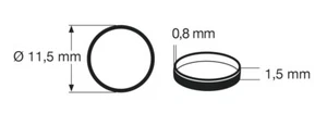 Neumáticos adhesivos Fleischmann H0 648010/54401200 12,9 - 14,6 mm (10 unidades) - NUEVOS + EMBALAJE ORIGINAL - Imagen 1 de 1