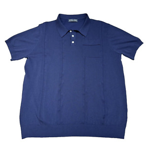 PJ Paul Jones Blue Polo Shirt Men's Size XL Short Sleeve Pullover Front Pocket
