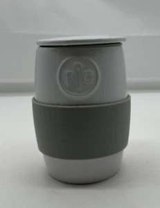 Pampered Chef Ceramic Microwave Egg Cooker with Silicone Sleeve 19C - Picture 1 of 3