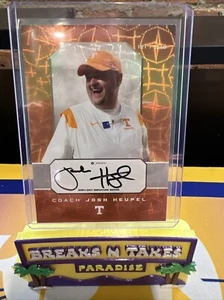 Coach Josh Heupel Onit on-card Auto 121/240 - Picture 1 of 2