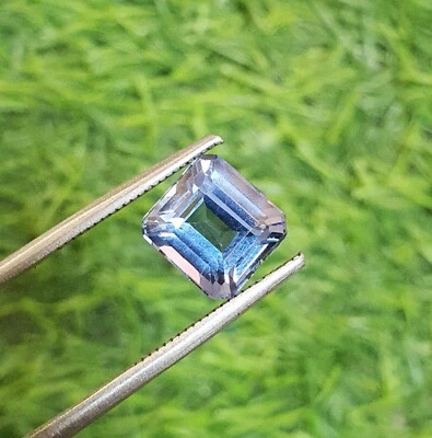 5.21 Ct Flawless Ceylon Cornflower Blue Sapphire Lab Grown Square Cut Loose Gems - Image 1 of 4