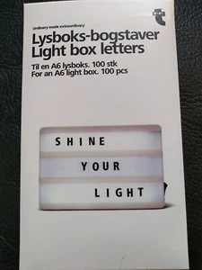 LIGHT BOX LETTERS 100pcs For A6 Light Box New - Picture 1 of 2