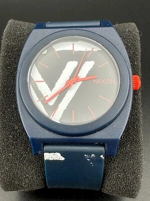 Nixon Time Teller P Navy/Coral Quartz Unisex 40mm Polycarbonate Case Wrist Watch - Image 1 of 4