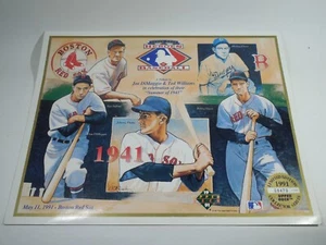 upper deck heroes of baseball Joe DiMaggio and Ted Williams tribute - Picture 1 of 2