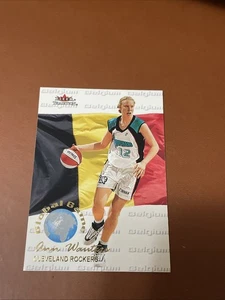 2001 Fleer WNBA Global Games #15 Ann Wauters Chicago Sky Cleveland Rockers - Picture 1 of 2