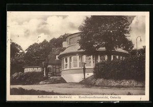 Bremen, Ansichtskarte, Cafehaus am Stadtwald, Rundbauaußenansicht, Ostseite 193  - Picture 1 of 2
