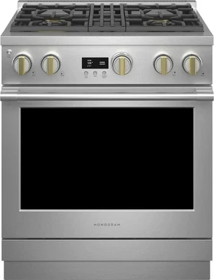 ZGP304NTSS-Monogram Statement 30" Stainless Pro Style Natural Gas Range - Image 1 of 3