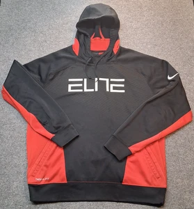 nike elite hoodie herren xl rot schwarz therma fit 100% Polyester - Bild 1 von 10