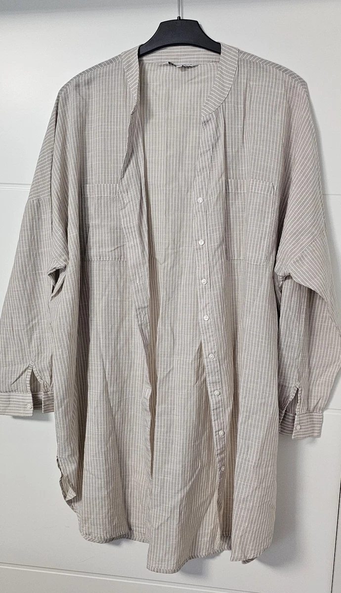 ONLY Damen Langarm Bluse Aus Baumwolle - Lässige Tunika Im Business-Look, Lang Geschnitten