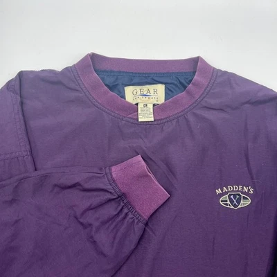 Engrenagem para esportes Madden's pulôver de golfe corta-vento roxo GG masculino - Imagem 1 de 4