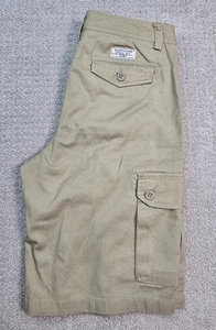 Polo Ralph Lauren 18 Boy's Cargo Shorts Khaki Pockets Classic Long Y2K Logo - Picture 1 of 18