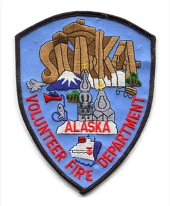 Sitka Volunteer Fire Department Patch Alaska AK v2 USED - Picture 1 of 1