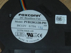 Dell 390 790 990 3010 7010 9010 SFF Fan PVB120G12H-P01 J50GH 637NC 4Wire/5Pin - Picture 1 of 2