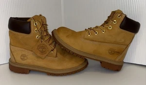 Timberland Classic Waterproof Leather Boots Junior 4M Wheat Primaloft 200Gr READ - Picture 1 of 23