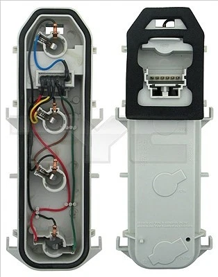 TYC 11-0231-Wp-2 Lampenträger Heckleuchte für Renault Clio II 1998-2001