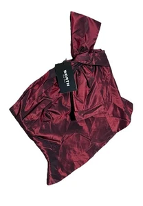 Worth $398 Silk Taffeta Top Sz 4 Small Red Statement Strapless Event Tank Formal - Picture 1 of 6