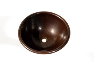 17" Round Copper Sink - Picture 1 of 7
