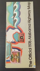 Offizielle 1976 Alabama Highway Karte Bicentennial Retro 70er - Bild 1 von 2