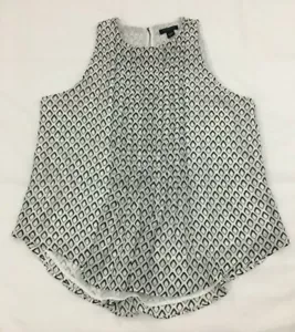 NUEVO CON ETIQUETAS CAMISA/BLUSA Ann Taylor LOFT Negro Blanco Carrera Camisa Talla XXSP - Imagen 1 de 6
