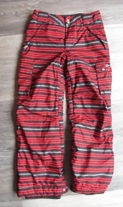 Burton Exile Cargo DryRide Youth XL 14-16 Red/Black Stripes Ski Snowboard Pants - Picture 1 of 10