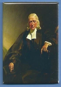 JOHN WESLEY *2x3 FRIDGE MAGNET* PREACHER EVANGELIST BIBLE METHODIST HORSEBACK - Picture 1 of 2