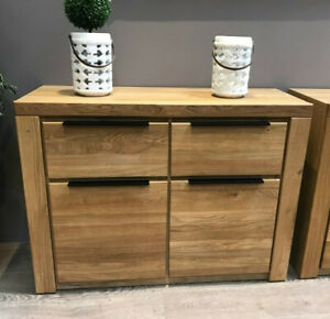 Sideboard Kommode Greta in Wildeiche geölt Teilmassiv  Breite 108cm 