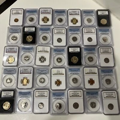 🔥  LOT of (20x) COINS PCGS NGC GRADED ESTATE CLAD SILVER GOLD+ FREE PCGS Box ✯✯ - Image 1 of 4