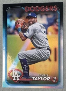 2024 Topps Series 1 Chris Taylor Los Angeles Dodgers #246 Rainbow Foil - Picture 1 of 2